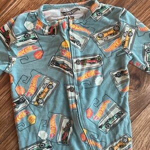 Hot Wheels 6-9 mo Buttery Soft and Stretchy One Piece PJs